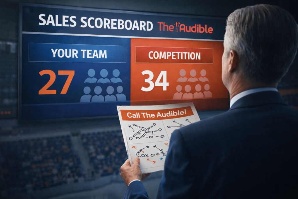 Manager calling the audible